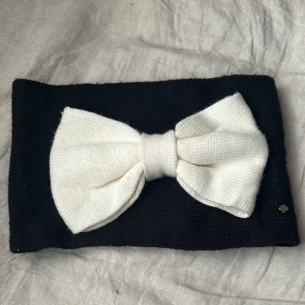 kate spade Black and White Bow Headband